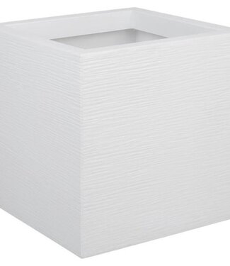 EDA raphit Up Vierkante Bloembak – Witte Ceruse – 21 L – 29,5x29,5x29,5 cm