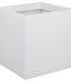 PLASTIC EDA Graphit Up vierkante bloembak - 21 L - 29,5 x 29,5 x 29,5 cm - witte ceruse