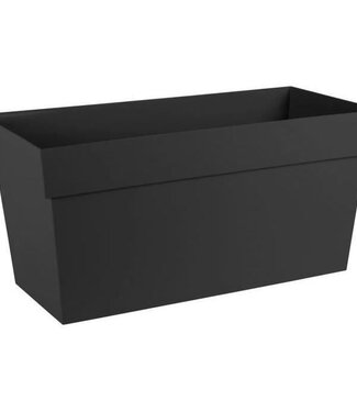 EDA Tuscany Zelfbewaterende Plantenbak – 74 L – Zwart – Met Waterreservoir