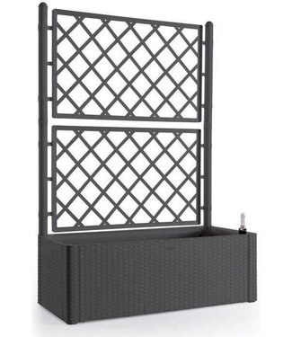 Natural Deluxe Rectangular Planter with Trellis – Anthracite – 100x43xH142 cm – 90 + 6.5 L