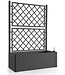 Natural Deluxe Rectangular Planter with Trellis – Anthracite – 100x43xH142 cm – 90 + 6.5 L