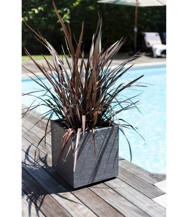 Vierkante Bloembak – 57 L – Houtskoolgrijs