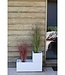 PLASTIC EDA Graphit Up vierkante bloembak - 21 L - 29,5 x 29,5 x 29,5 cm - witte ceruse