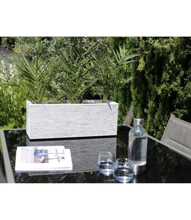 Graphit Up Balcony Planter – 25 L – White Limed Oak Finish