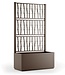 Ethica Rechthoekige Bloembak met Trellis – Taupe – 80 cm