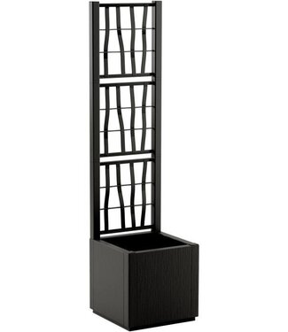 STEFANPLAST Tuinbak met Trellis – Vierkant – Grafiet – 38 L