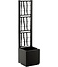 Tuinbak met Trellis – Vierkant – Grafiet – 38 L
