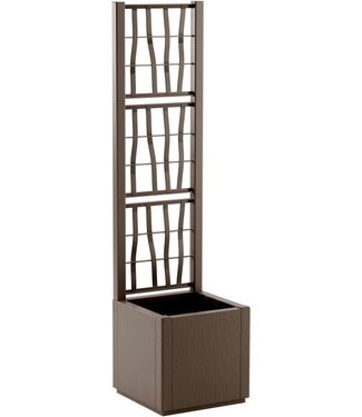 STEFANPLAST Tuinbak met Trellis – Vierkant – Taupe – 38 L – STEFANPLAST