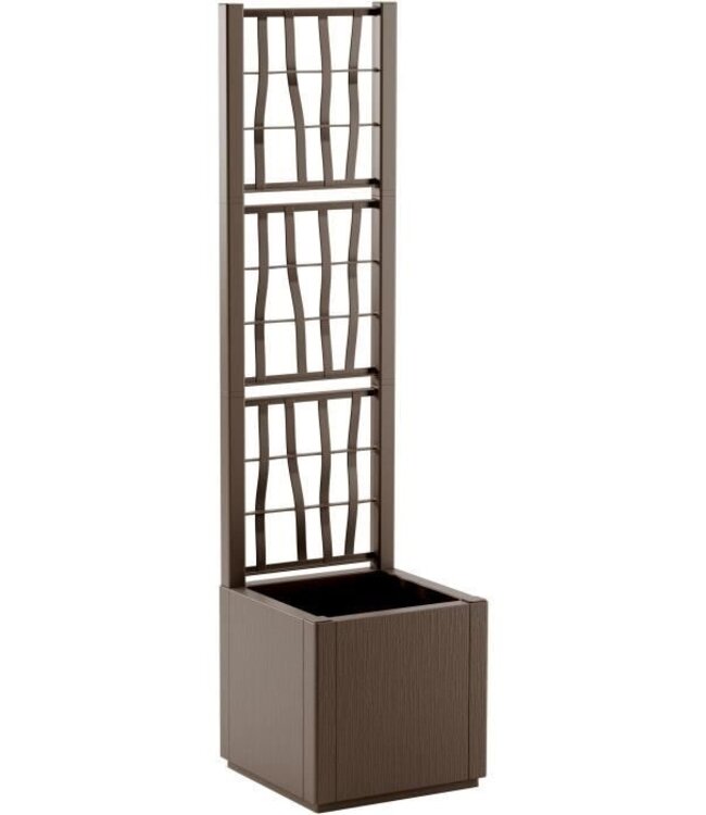Tuinbak met Trellis – Vierkant – Taupe – 38 L – STEFANPLAST