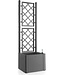 Luxe Tuinbak met Trellis – Vierkant – Steengrijs – 43 x 43 x H 142 cm