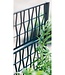 Ethica Rectangular Planter with Trellis – Graphite – 80 cm