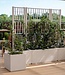 Ethica Rechthoekige Bloembak met Trellis – Krijtlat – 80 cm