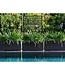Ethica Rectangular Planter with Trellis – Graphite – 80 cm