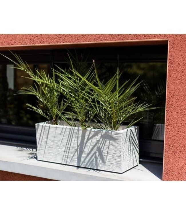 Graphit Up Balcony Planter – 25 L – White Limed Oak Finish