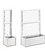 Tuinbak met Trellis – Wit – 100 x 43 x H 142 cm – 80 L