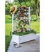 Tuinbak met Trellis – Wit – 100 x 43 x H 142 cm – 80 L