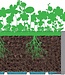 Ethica Rechthoekige Bloembak met Trellis – Krijtlat – 80 cm