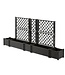 Tuinbak met Trellis – Grafiet – 100 x 43 x H 142 cm – 80 L