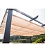 Aluminium pergola CORDOBA - Ecru - 4 x 3m