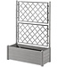 Tuinbak met Trellis Italia – Rechthoekig – Steengrijs – 100 x 43 x 142 cm