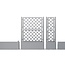 Tuinbak met Trellis Italia – Rechthoekig – Steengrijs – 100 x 43 x 142 cm