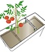 XXL Plantenbak Muret Haut zoals r – Hoogte 78 cm – Antraciet