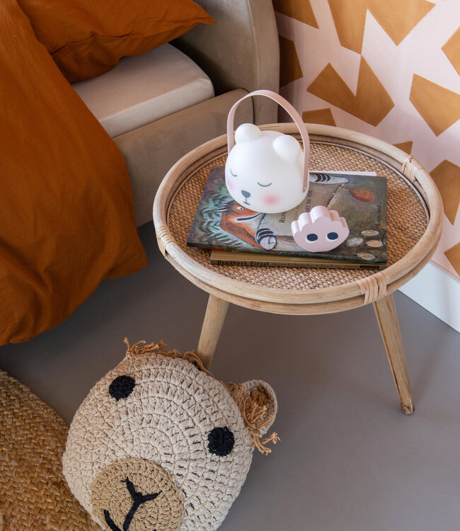 Mylla – Rieten Salontafel – Ø45 x H44 cm – Naturel