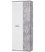 Schoenenkast – Beton / Mat Wit – 2 Deuren – 5 Planken – Eigentijds