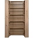 Lugo Schoenenkast – Ambachtelijk Eiken – 2 Deuren – 6 Planken – Capaciteit 32 Paar – 74 x 181,5 x 34 cm