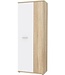 Schoenenkast – Sonoma Eiken / Mat Wit – 2 Deuren – 5 Planken – 69 cm