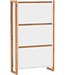 Schoenenkast – Wit / Eiken – 70 x 25 x 125 cm