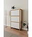 Schoenenkast – Wit / Eiken – 70 x 25 x 125 cm
