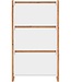 Schoenenkast – Wit / Eiken – 70 x 25 x 125 cm