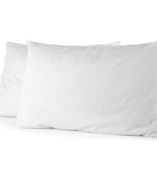 HOME LINGE PASSION Set van 2 kussenslopen – 50 x 70 cm – Wit – Microvezel