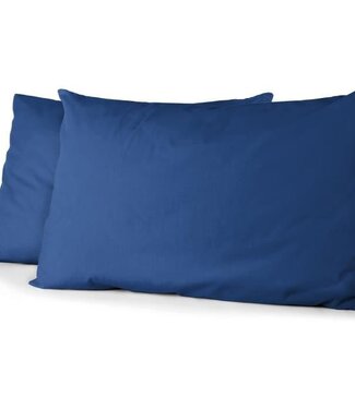 HOME LINGE PASSION Set van 2 kussenslopen – 50 x 70 cm – Blauw
