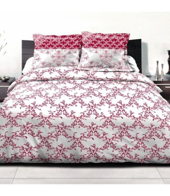 Dekbedset – 240 x 260 cm + 2 kussenslopen – Bordeauxrood