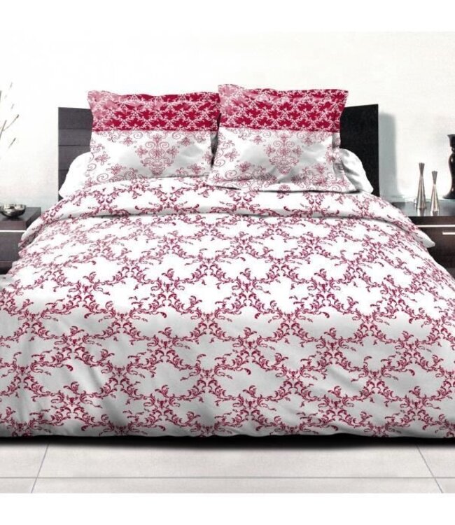 Dekbedset – 220 x 240 cm + 2 kussenslopen – Bordeauxrood