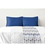Set van 2 kussenslopen – 50 x 70 cm – Blauw