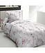 Dekbedovertrekset – 140 x 200 cm + 1 kussensloop – Wit/Roze