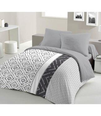 HOME LINGE PASSION Dekbedset – 220 x 240 cm + 2 kussenslopen 63 x 63 cm – Grijs