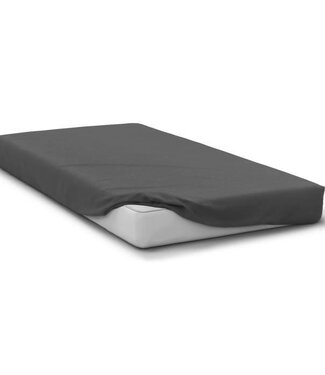 HOME LINGE PASSION Hoeslaken – 90 x 190 cm + flap 30 cm – Microvezel – Antraciet