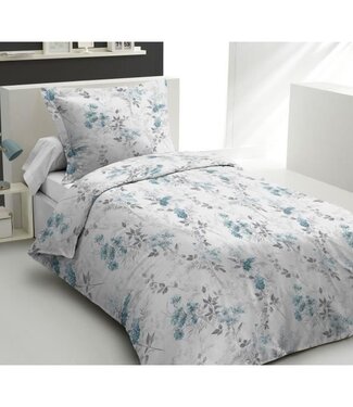 HOME LINGE PASSION Dekbedovertrekset – 140 x 200 cm – 100% Katoen – Wit/Bloem