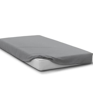 HOME LINGE PASSION Hoeslaken – 160 x 200 cm + flap 30 cm – Microvezel – Lichtgrijs