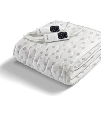 IMETEC Warm slaap-warmtekussen van katoen – Imetec Adapto – 2 zones – 150 x 160 cm – 6 temperatuurniveaus