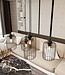 Pendant Lamp – Industrial / Modern / Minimalist – 4-Light – Black Metal – Adjustable Height