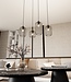 Hanglamp – Industrieel / Modern / Minimalistisch – 4 Lichtpunten – Zwart Metaal – Verstelbare Hoogte