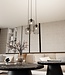 Pendant Lamp – Industrial – 3-Light – Black Metal – Adjustable Height
