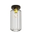 Ceiling Lamp – Industrial – 1-Light – Black Gold Metal