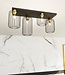 Ceiling Lamp – Industrial – 4-Light – Black Metal