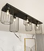 Ceiling Lamp – Industrial – 6-Light – Black Metal